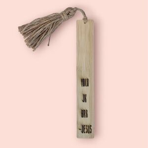"YOLO JK BRB - Jesus" Bamboo Bookmark with Tassel